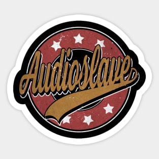 Personalized Name Audioslave Vintage Circle Limited Edition Sticker